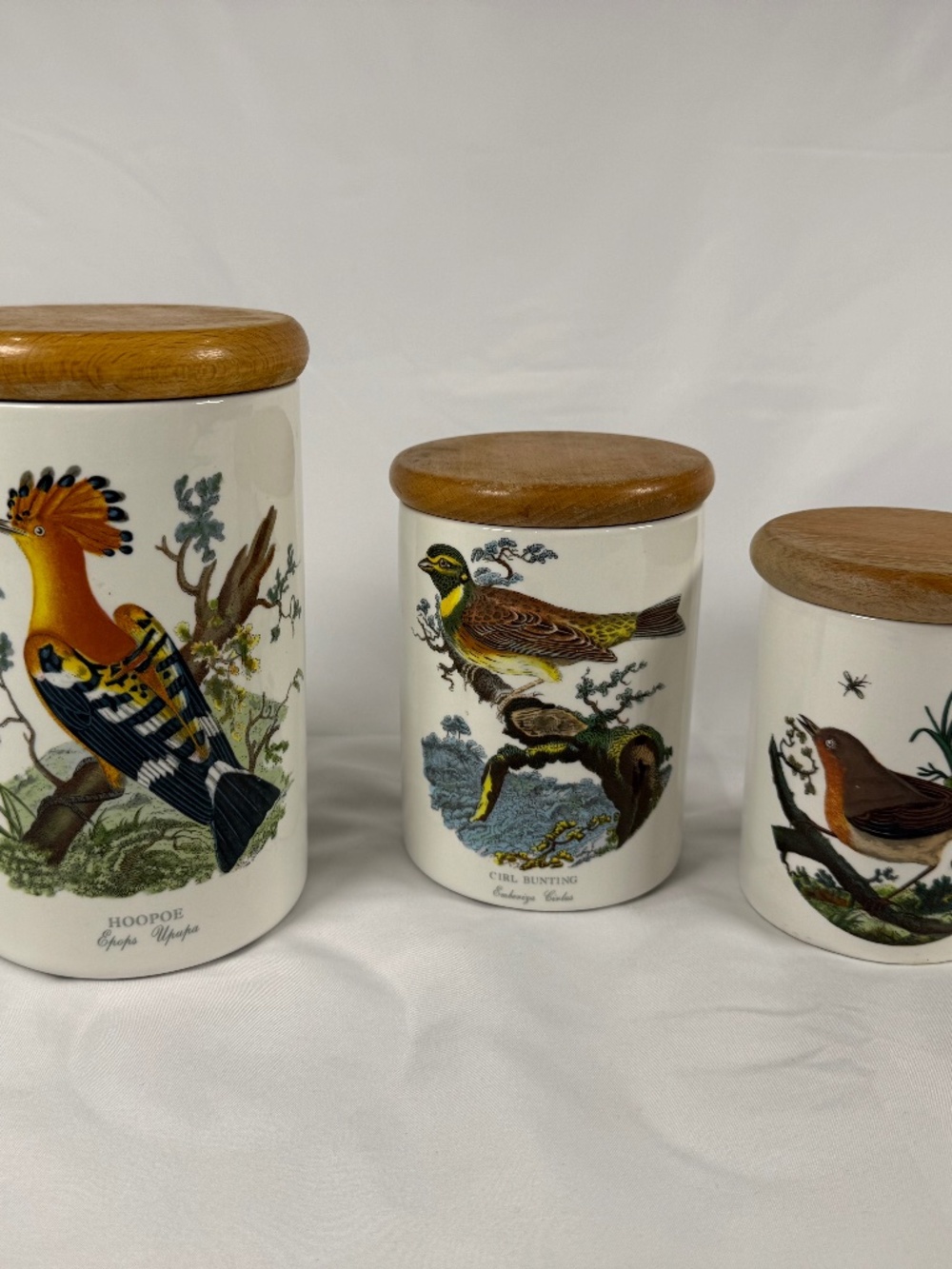 🌿 Portmeirion Birds of Britain Canister Set | Vintage Bird Kitchen Decor